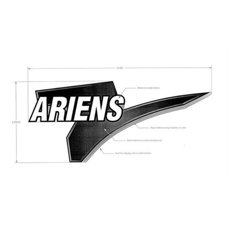 Ariens Lawn Mower Decal,  - Mini- Hood