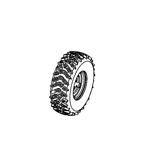 Tire/wheel,rh 15x5.00-6 Pin T2