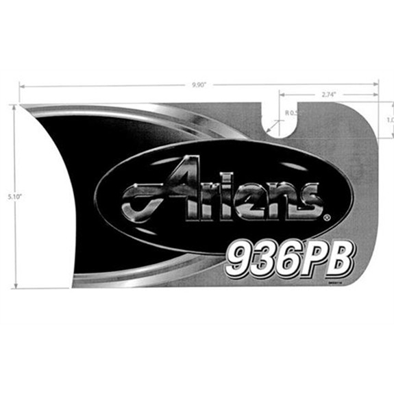 Ariens Sno-thro Decal, Front Dash-Ariens Brush
