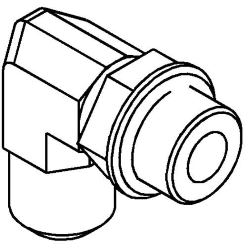 Ariens Log Splitter Fitting, Hydraulic 6801-8-8
