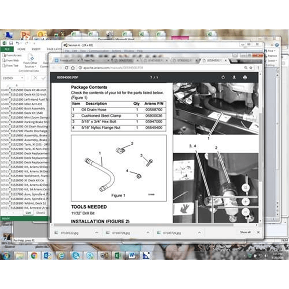 Ariens Sno-thro And Lawn Mower Oil Drain Routing Kit