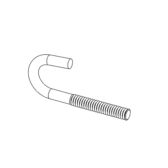 Blt, J-hook .25-20x2.31 Zcc