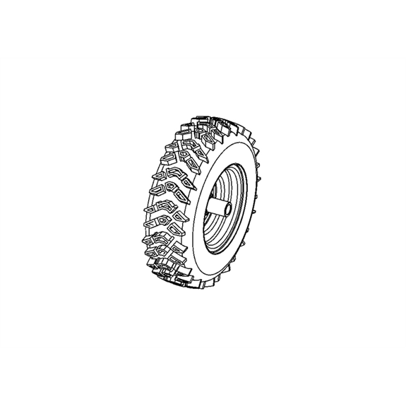 Tire/wheel-lh 13x4.10-6 Pin T2