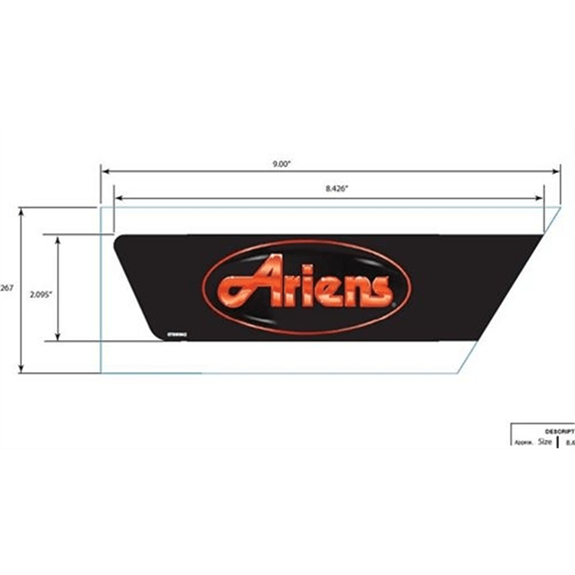 Decal, Rh Side Panel Ariens